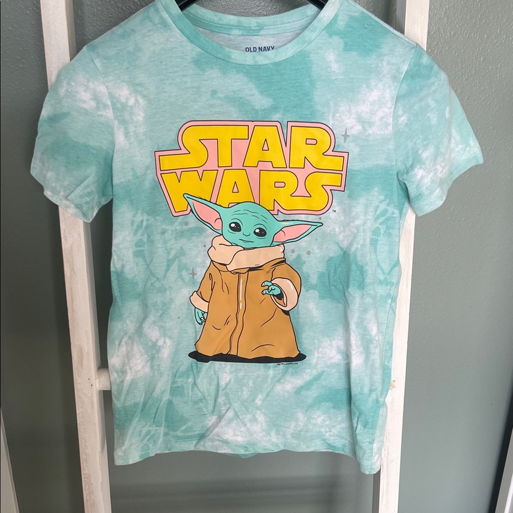 Old Navy Star Wars Kids Tee - Turquoise and Yellow
